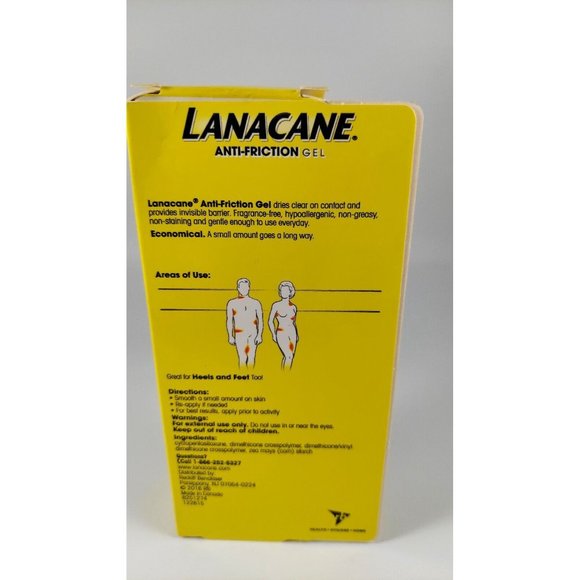 Lanacane Anti-Friction Gel Formula 1 oz Discontinued Anti-Chafing Sports Gel - Picture 2 of 12